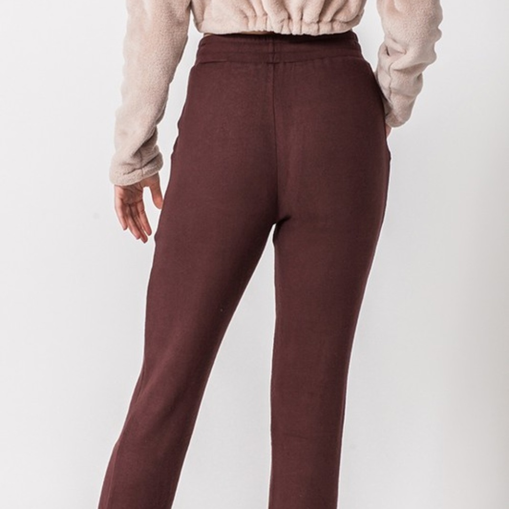 Dark Burgundy Joggers - Picture 2 of 6